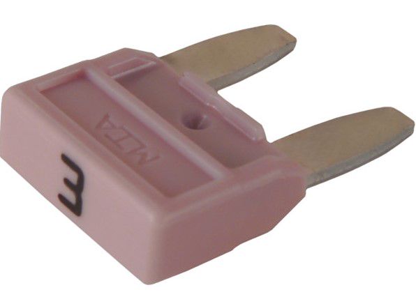 Automobilinis mini saugiklis 3A, RoHS BT/PLM/3A 5410329690816