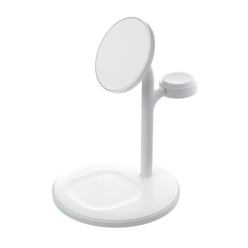 Greencell MagScape Inductive Charger Stand 3-in-1 MagSafe for iPhone, Apple Watch, AirPods and other wireless headphones MSST-GC-3IN1-W 5904326375789