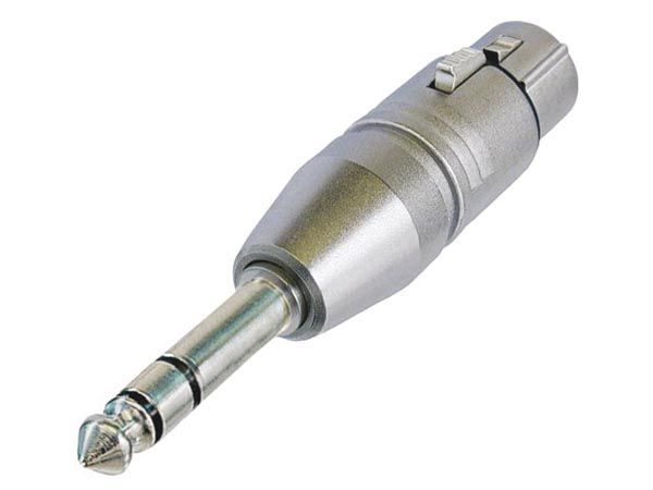 NEUTRIK - 3-POLE XLR FEMALE TO STEREO 1/4" PLUG NA3FP 7613187006623