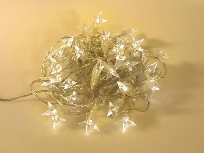 Novastarlight LED - 10 m - 40 warm white stars - transparent wire NV-ST-LED-10-24V-UW 5420046508592