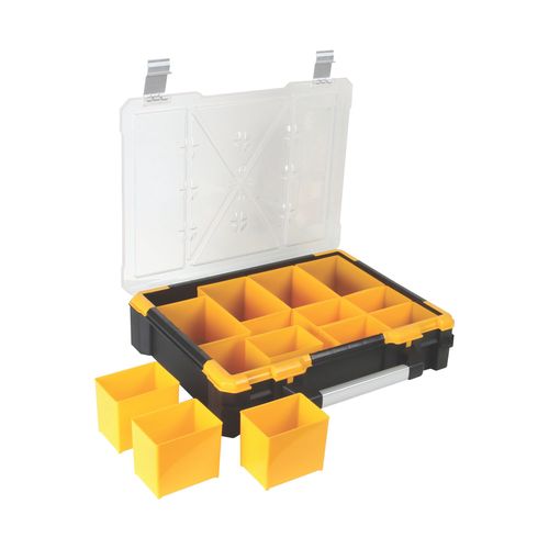 Plastic storage case with removable bins - 490x420x115 mm - 23 L OSC19 5410329436063; 5410329540760