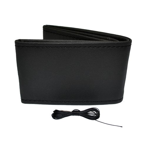 Stitching steering wheel cover black 38-39 cm, OTOM 8681892011408