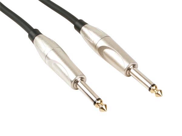 PATCH CABLE - JACK 6.35 mm MALE to JACK 6.35 mm MALE - MONO - 1 m PAC155 5410329437008; 5410329495855; 5410329541033