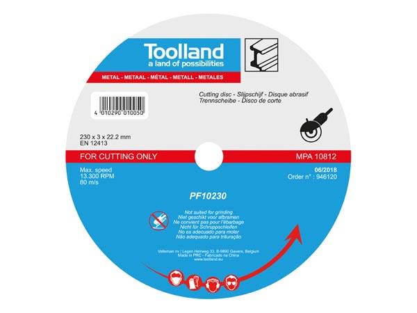 CUTTING DISC - METAL - 230 mm PF10230 4010290010050; 5410329603854