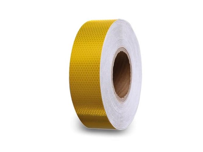 Honeycomb reflective tape 5cm x 5m - Yellow PT-RFH5X5Y 5410329757809