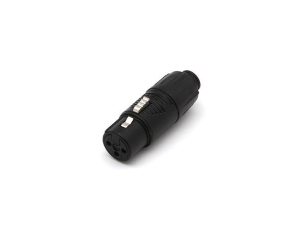 REAN - TINY XLR ADAPTER FEMALE TO MALE - BLACK RA3FTB 5410329479046