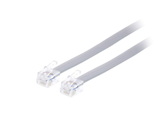 RJ12-RJ12 cable for P1 port communication - 5 meters RJ12CABLE5 8716065133370; 8716065133370