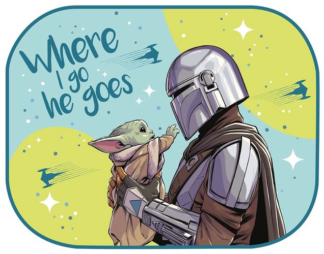 Sunshades 2 pcs 44*35 cm. The Mandalorian, Seven 5902308593800