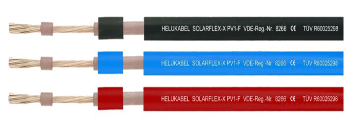 Laidas 6mm Solarflex PV1-F baterijų jungimui (raudonas) SOLARFLEX-1X6.0-RD