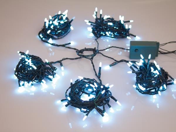 Speed Light LED - 220 white lamps - green wire - modulator - 24 V (for tree of 180 cm) SPL-LED-220-24V-W 5420046514739