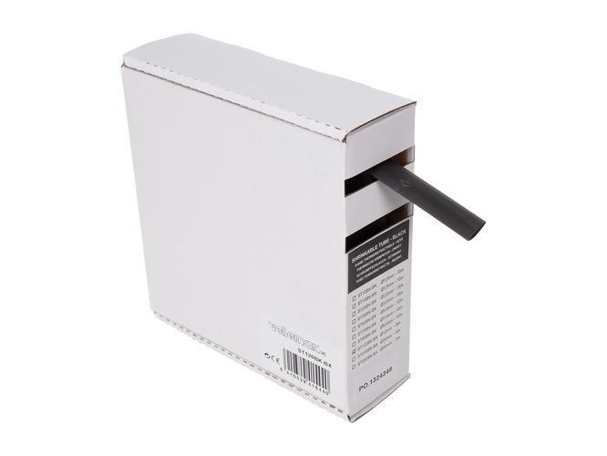 Shrinkable tube 2:1 - 12.0 mm - black - 8 m - box ST120BK-BX 5410329415440; 5410329535827