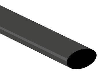 SHRINKABLE TUBE 12.7mm - BLACK - 25 PCS STB127BK 5410329452018