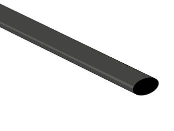 SHRINKABLE TUBE 6.4mm - BLACK ST64BKL 5410329316938; 5410329316945; 5410329512996