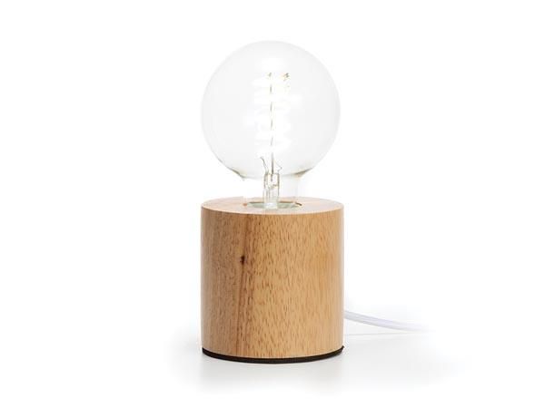 LAMP BASE - Decorative Lamp Base - Oak - Cylinder V-STAND-CYL-OAK