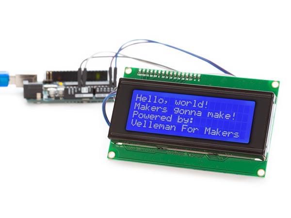 I▓C 20x4 BLUE LCD MODULE WPI450 5410329725532
