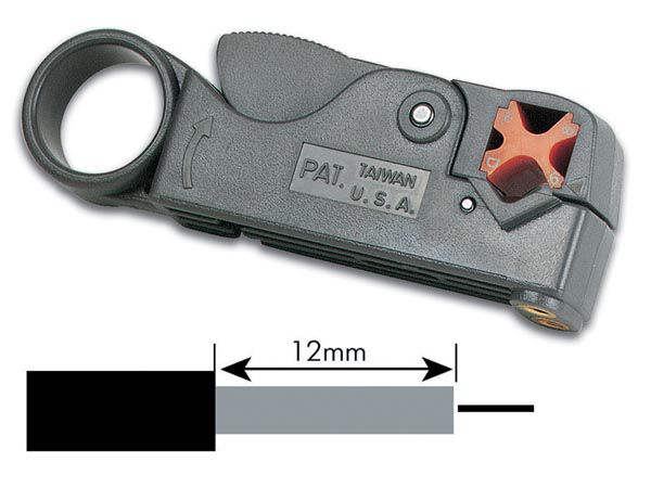COAX CABLE STRIPPER (RG58-RG59) VTCOAX 5410329200312; 5410329449773; 5410329511494
