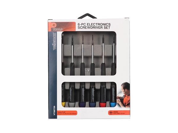 6-PC ELECTRONICS SCREWDRIVER SET (FLAT/PH) VTSET29 5410329431426