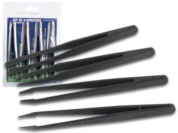 SET OF 4 NON-CONDUCTIVE TWEEZERS VTTWSET2 5410329200114; 5410329648862