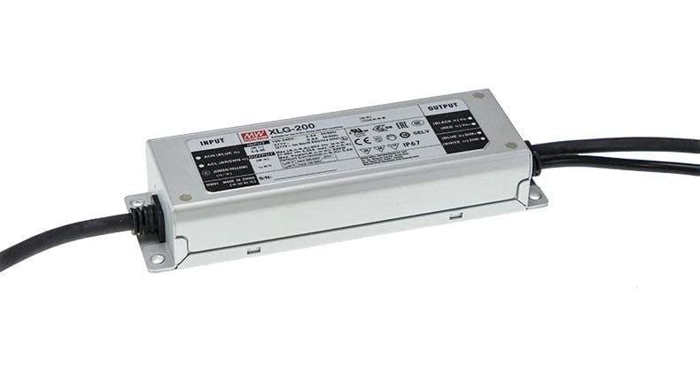 Switched-mode power supply LED 24V 200W 8.3A, IP67, dimmable, MEAN WELL, XLG-200-24-A MWXLG20024A