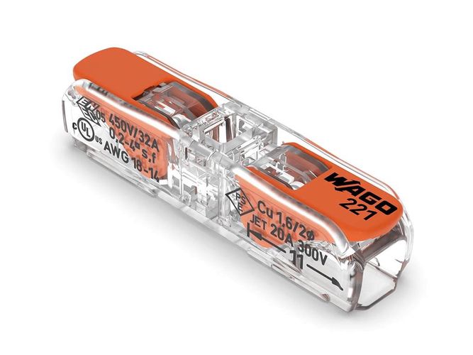 Inline splicing connector with levers 0.2 - 4 mm▓ - for all conductor type WG2212411