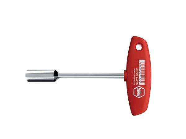 Wiha Nut driver with T-handle Square nickel-plated (01005) 6 mm x 125 mm WH01005 4010995010058