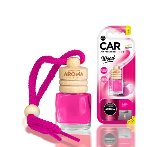 Car air freshener AROMA WOOD Bubble Gum, Aroma Car 5907718927153