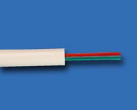 Plakans 2 dzīslu telefona vads balts TF-KP-2W 4771628854011; 5900804021575; 5901436707998