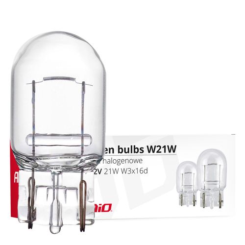 Halogen bulbs T20 W21W W3x16d, AMiO 5903293025512