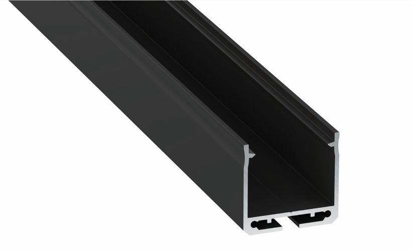 LUMINES tipa profils Dileda melns lakots 2,02m 10-0185-20 5903175319418; 5904405903193