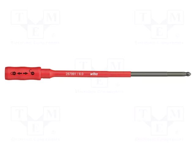 Screwdriver bit; insulated; Holder: hexagonal; 6mm; ElectricVario WIHA WIHA.35870