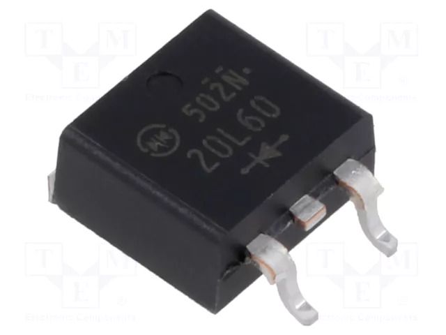 Diode: rectifying; SMD; 600V; 20A; 70ns; STO220 (SC83 similar) SHINDENGEN DF20L60-7102