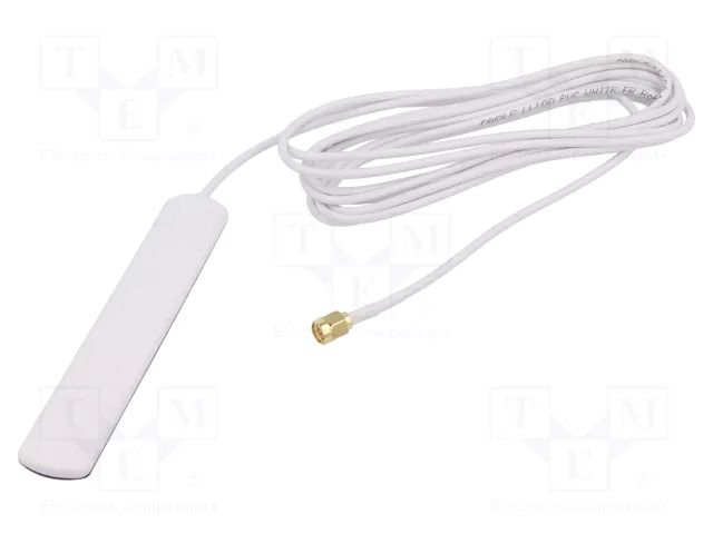 Antenna; 2G,3G,GSM; 3.5dBi,4.6dBi; glued; 126.5x22x6.7mm; LL100 2J Antennas 5004PLW300LLWSMA