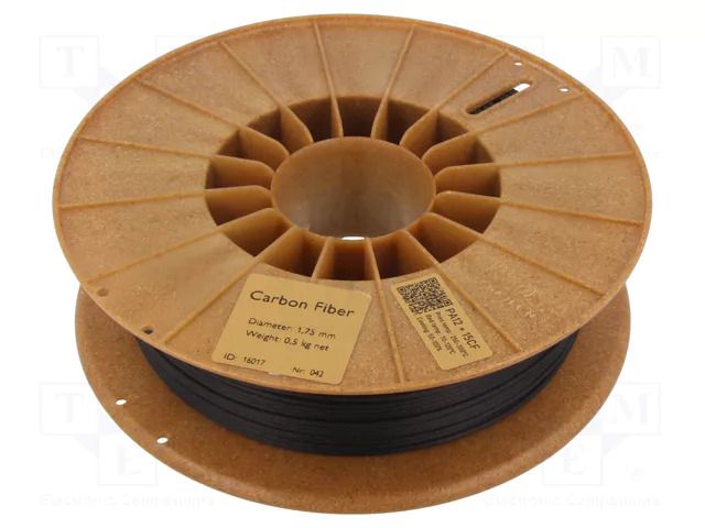 Filament: PA12 + 15CF; 1.75mm; black; 250÷290°C; 500g ROSA 3D ROSA-2941