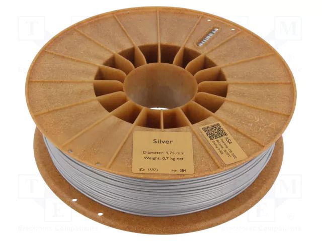 Filament: ASA; 1.75mm; silver; 220÷250°C; 700g ROSA 3D ROSA-3164