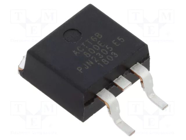 Thyristor: AC switch; 800V; Ifmax: 6A; Igt: 10mA; D2PAK; SMD WeEn Semiconductors ACTT6B-800E.118