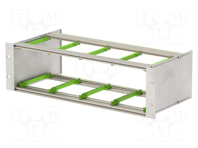 Enclosure: mounting rack; Standard: 19"; 3U; Z: 132.5mm; X: 482.6mm BOPLA BGT22380.PI-BN-SET