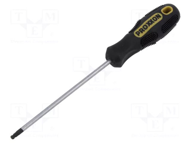 Screwdriver: standard; hex key,spherical; HEX 3mm PROXXON PR22208