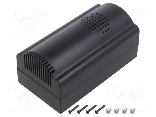 Enclosure: for alarms; X: 85mm; Y: 85mm; Z: 35.5mm; ABS; black; TERMAL SUPERTRONIC PP077BN