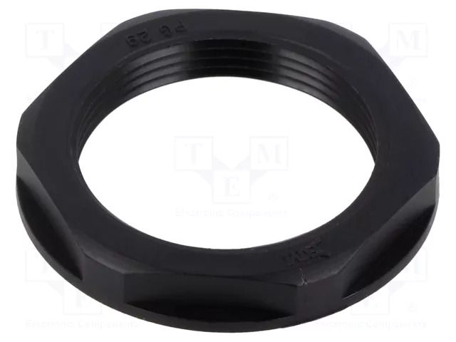 Nut; PG29; polyamide; black; Thread: PG; -20÷90°C BM GROUP BM4829N