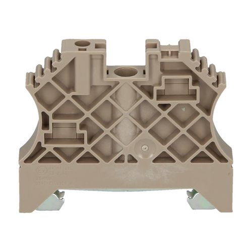 Gala plate WEW 35/2, W-sērija, skrūvēts savienojums, tumša bēša, Weidmuller 1061200000 4008190030230