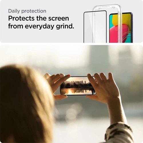 Spigen ALM Glass FC Tempered Glass for Samsung Galaxy M53 5G - Black, Spigen 8809811861747 8809811861747