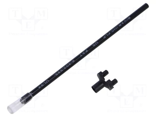 Fiber for LED; Ø5.1mm; L: 101.6mm; round; Front: convex; SMFLP2 BIVAR SMFLP2-4.0