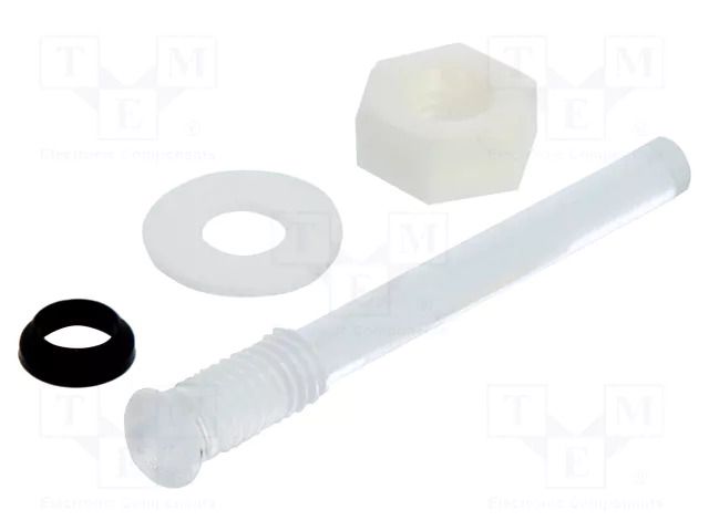 Fiber for LED; Ø3mm; L: 24mm; round; Front: convex; IP67 BIVAR PLTR2-24MM-PR1