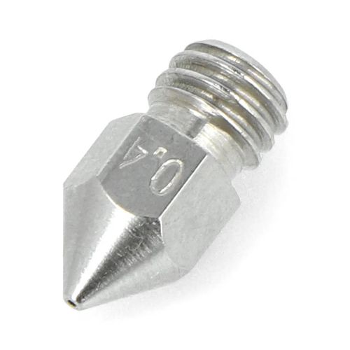 Printer nozzle 0,4mm MK8 - filament 1,75mm - stainless steel AMS-20130 5903351245029