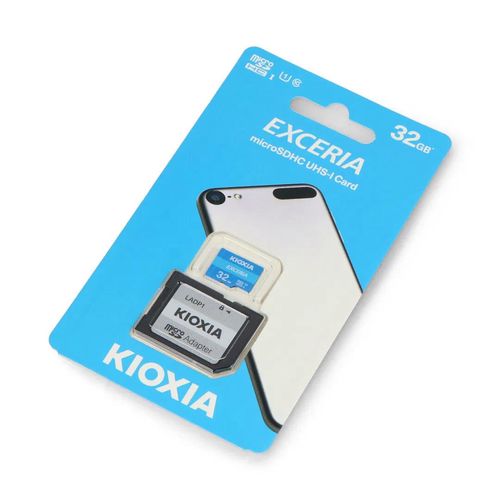 Memory card Kioxia Exceria G1 microSD 32GB 100MB/s UHS-I class U3 V30 with adapter GDR-25408 4582563850804