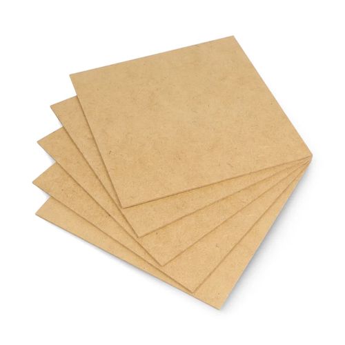 Raw HDF board - 2mm - 160x160mm - 5pcs. OLW-26967
