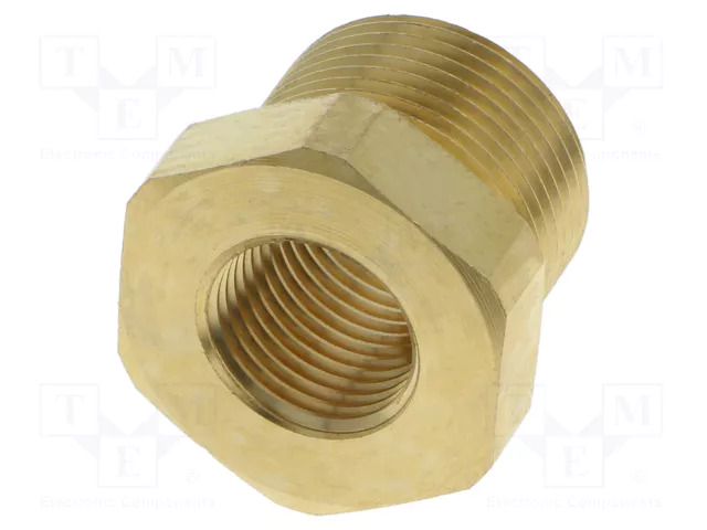Mount.elem: thread adapter; brass; Int.thread: M16x1,5 PNEUMAT MS251KM2416