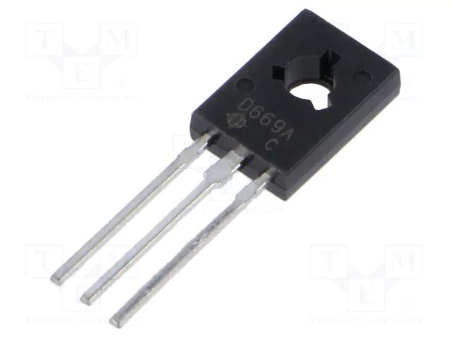Transistor: NPN; bipolar; 160V; 1.5A; TO126 LUGUANG ELECTRONIC 2SD669A-LGE