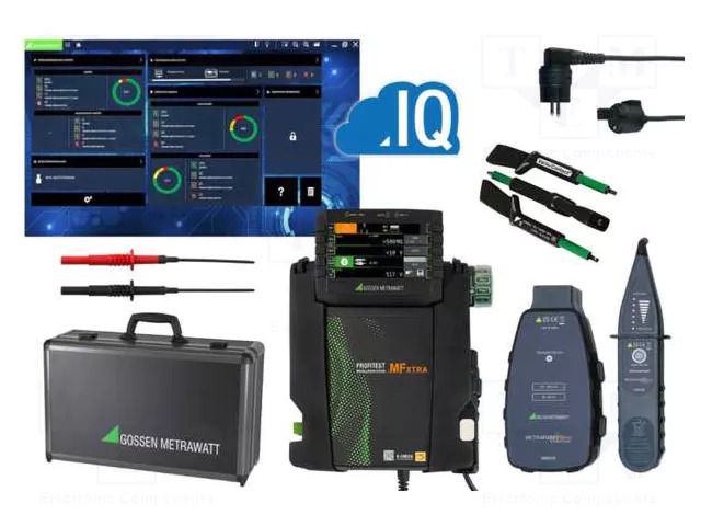 Meter: appliance meter; LCD; Earthing R range: 100mΩ÷9999Ω; USB GOSSEN METRAWATT GM-M537L