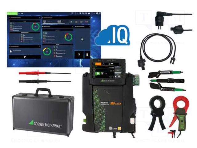 Meter: appliance meter; LCD; Earthing R range: 100mΩ÷9999Ω; USB GOSSEN METRAWATT GM-M537M